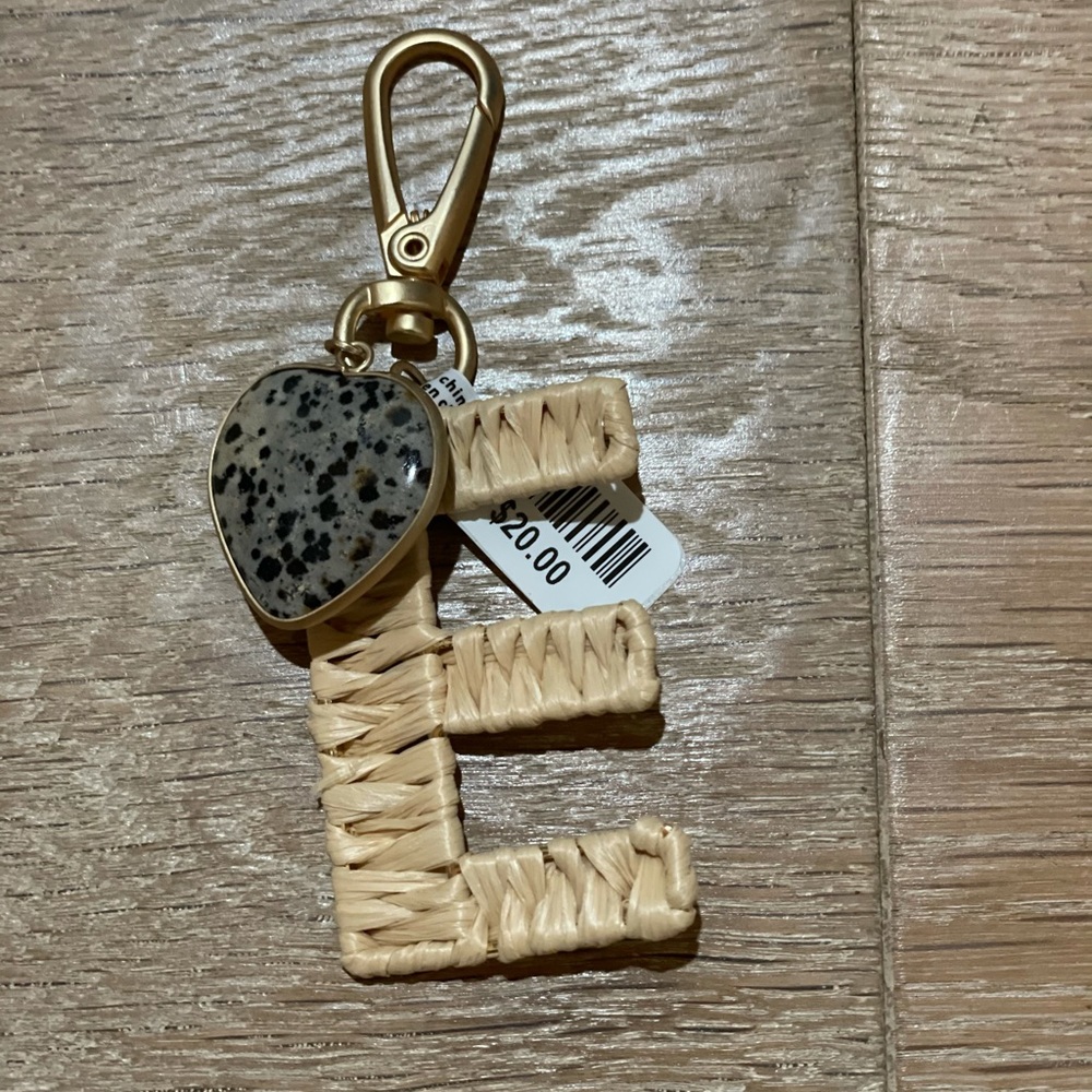 Anthropologie Initial Keychain